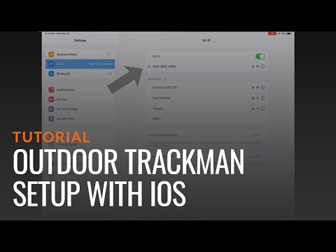 Outdoor TrackMan setup with iOS