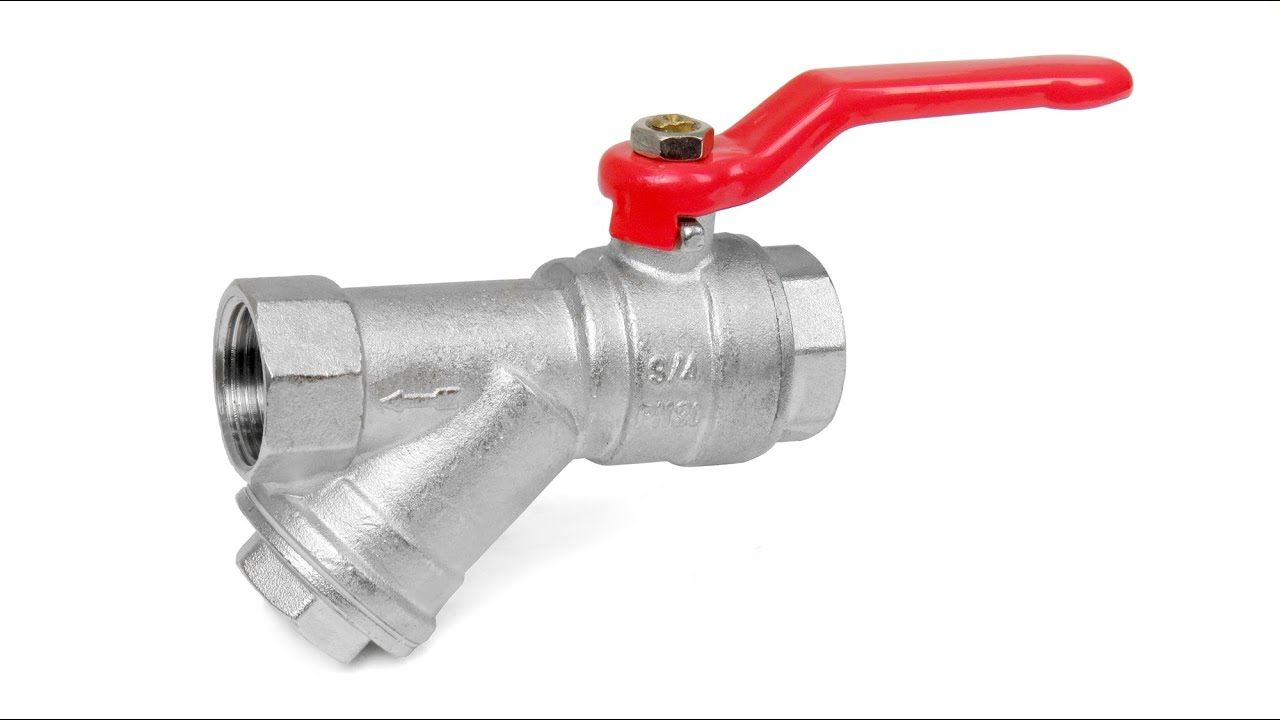 Шаровый кран VALTEC VT.292.N.05 3/4\" FF со встроенным фильтром - YouTube