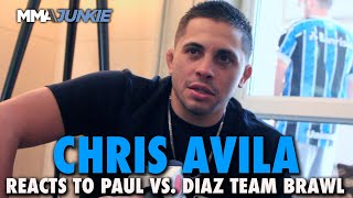 Chris Avila Reacts to Nate Diaz vs Jake Paul Team Brawl, Paul's 'Brokeback Mountain' Outfit