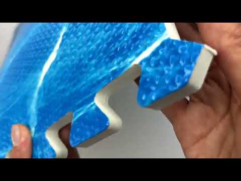 М'який килимок-пазл підлогове покриття Океан 600*600*10 мм EVA панелі-пазли модульне підлогове покриття (МР5), видео 3