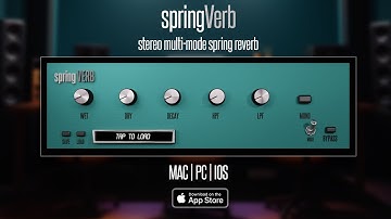 springVerb - Cross-platform Multi-mode Stereo Spring Reverb Plug-in