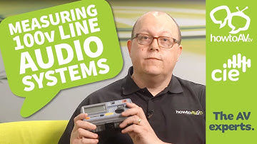 Measuring 100V line audio systems