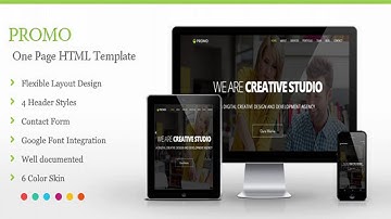Promo - One Page HTML Template | Themeforest Website Templates and Themes