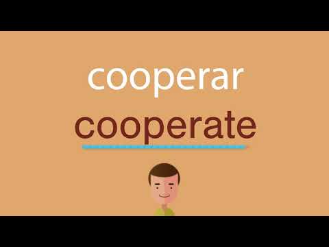 Video: ¿Cómo se escribe cooperar?