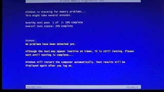 Player Profile Windows 8 Memory diagnostics tool for ram problems
