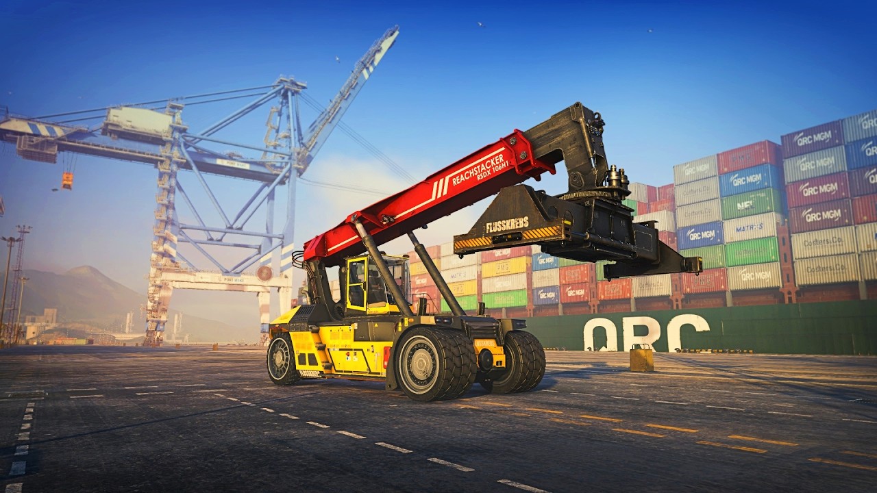 IT IS HERE! DAY 2 - DOCKED - Starting My Career in this Heavy Equipment Simulator at a Port!