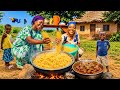 African Village Mom Goes Shopping 🛒 & Cooks Rich Mutton Curry with Pasta 🍝🔥