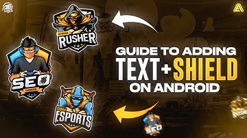 How To Add Text And Background In Your Mascot Logo On Android || Ps cc \ Ps Touch Tutorial Hindi.