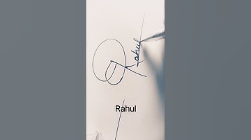 "Rahul"#calligraphylattering #signaturedishes#name