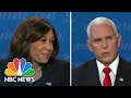Pence, Harris Spar Over COVID-19 Regulations: 'People Have Had To Sacrifice Far Too Much' | NBC News
