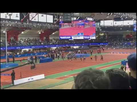 Christian Coleman wins the 60m dash at Milrose Games