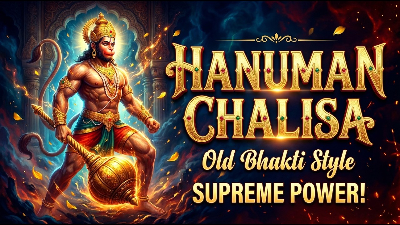 Hanuman Chalisa Retro Mix | Vintage 80s Bhajan Style | Full Hanuman Chalisa