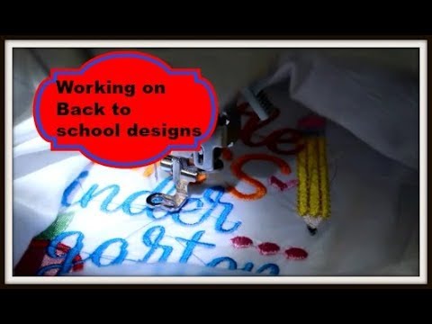 Working on back to school designs ~ vlog ~ June 29, 2018