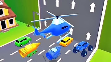 SHAPE SHIFTING 🚔🚁🚒 Game All Levels Walkthrough Mobile iOS, Android Gameplay Stick Run Levels 985-986