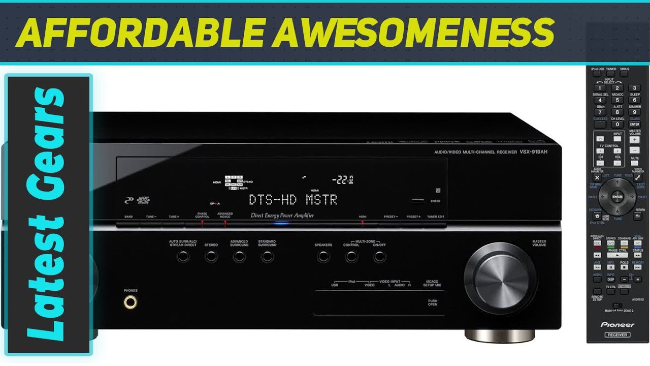 Pioneer VSX-919AH-K A/V Receiver Review: iPhone Compatibility and More!