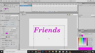 How to create the text animation by mask effect in Adobe Flash