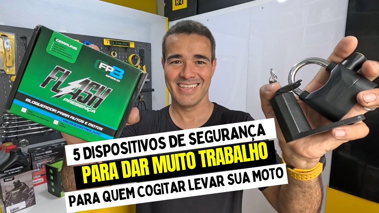 5 DISPOSITIVOS PARA EVITAR O FURTO OU ROUBO DA SUA MOTO