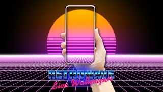 Get the Retrowave Live Wallpapers on Your Phone, Tablet, and Laptop. screenshot 5