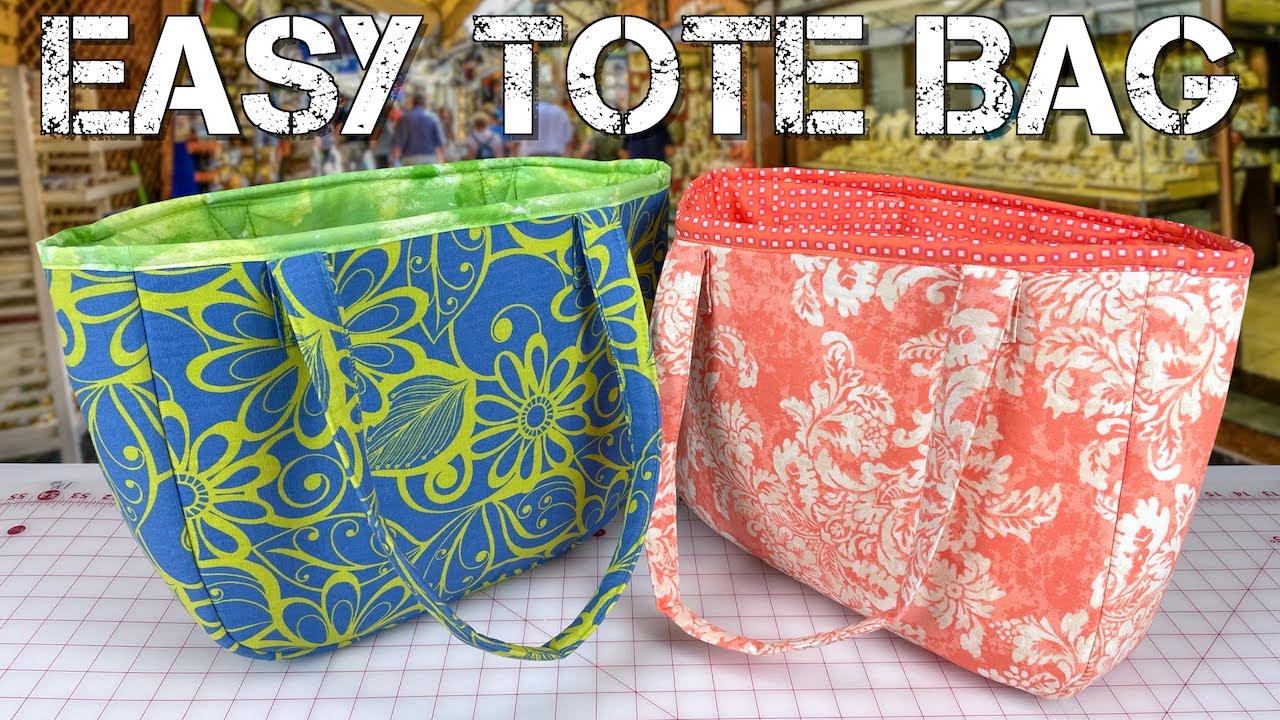No Slouchy Bags Here! Sew a Foam-Backed Tote | Easy Tote Bag | The ...