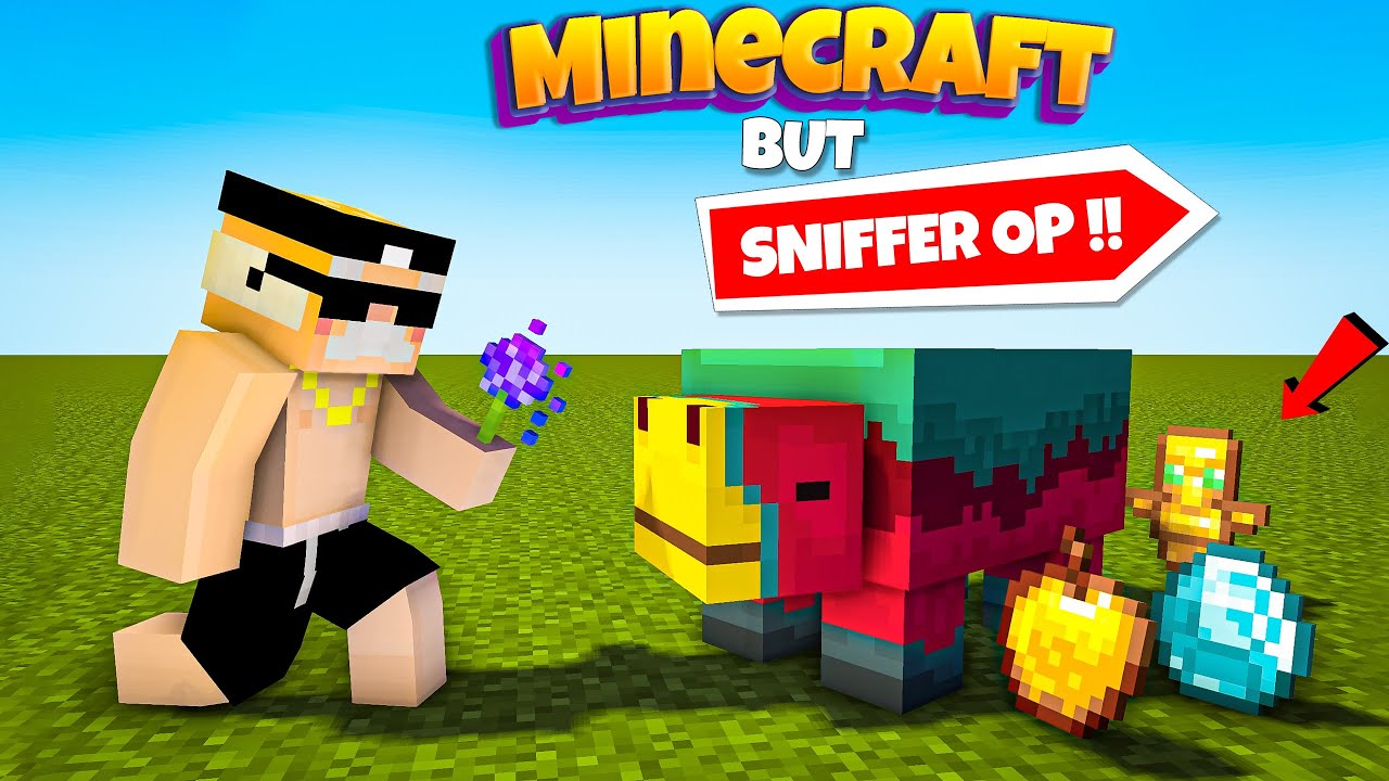 Minecraft But Sniffer Drops OP ITEM... YouTube