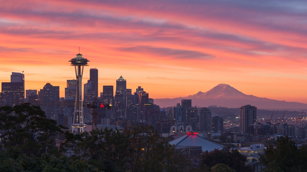Amazing Seattle Kerry Park Sunrise Cityscape Photography YouTube