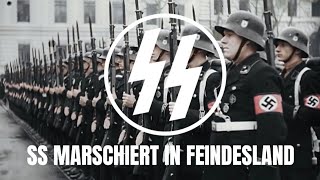 SS MARSCHIERT IN FEINDESLAND|WW2 color Footage Resimi
