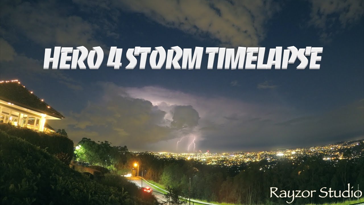 GoPro Hero 4 Storm Timelapse: Brisbane Thunderstorm