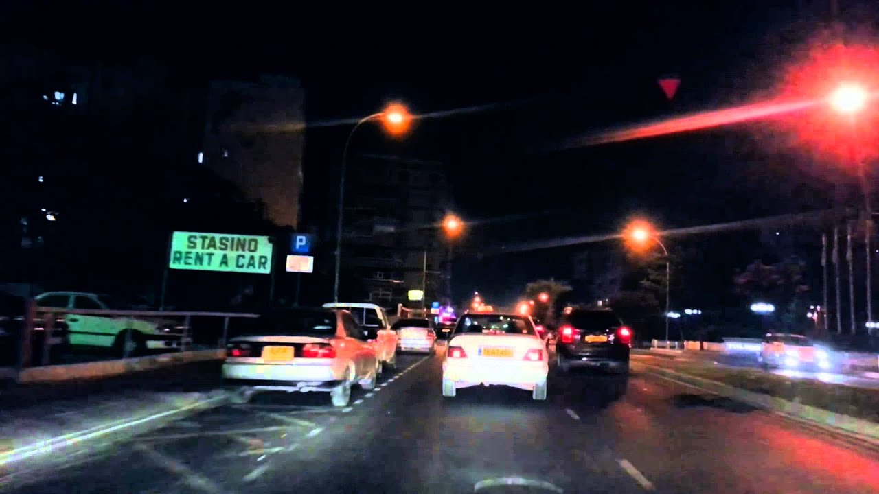 Night Timelapse Drive Limassol / Lemesos / Λεμεσός (Cyprus)
