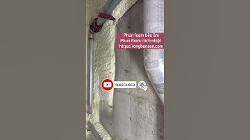 Báo giá phun foam tiêu âm, phun foam cách nhiệt, bình foam nguội và cả keo bọt nở 900ml #shorts
