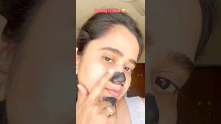 Blackheads removal at home?! 😳 #skincare #brightskin #glowup #skincareroutine #skincaretipsinhindi