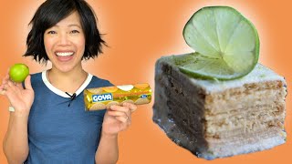 4-Ingredients, 10 minutes -- Lime Maria Icebox Cake -- Carlota de Limon