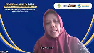 Pembekalan KKN 2025 Sustainable Village Development - KKN Unikama Berdampak