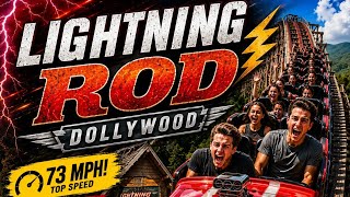 ⚡ INSANE ...Lightning Rod is the first Wooden launched coaster that LAUNCHES YOU TO   insane 73 MPH