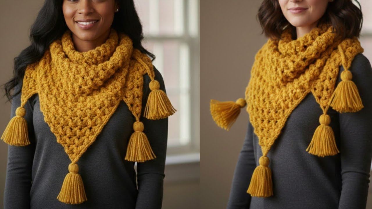 How to Crochet Quick Easy Women Shawl Pattern tutorial For Beginners
