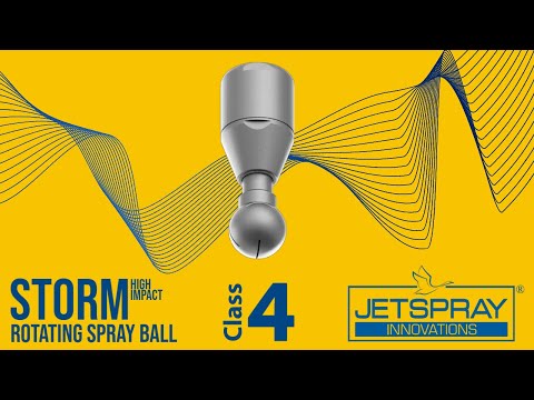 JETSPRAY® Storm - High Impact Rotating Spray Ball | SS 316L | Process Tank Cleaning Sys. | Class 4 - video from Jetspray Innovations