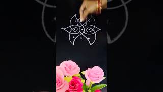 3*3 dots small bigginers rangoli design #easyrangoli#muggulu#kolam#viral#shortsfeed#youtube