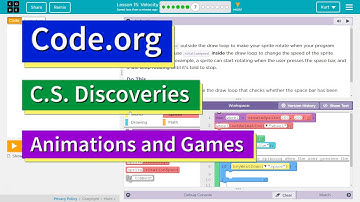 Velocity - Lesson 15.6 Code.org CS Discoveries Tutorial with Answers