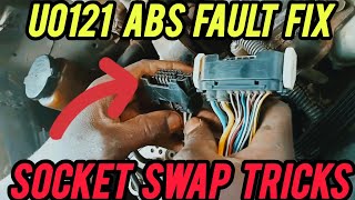 Toyota:U0121 ABS Lost Communication FIX | VSC Light On & Broken Socket Replace.
