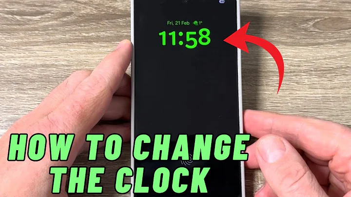 How to Change SCREEN CLOCK on Samsung Galaxy S25 Ultra / S25+ / S25