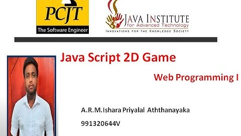 JavaScript 2D Game Video Submission