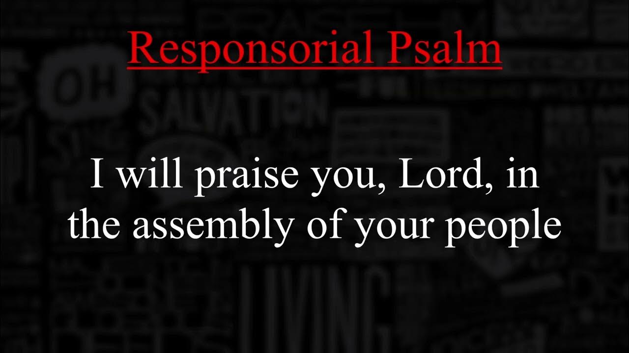 [CANTOR] Fifth Sunday of Easter April 28, 2024 (RESPOND & ACCLAIM