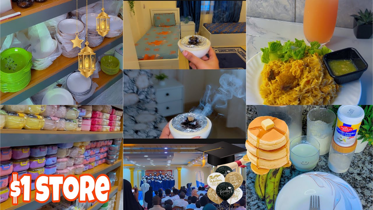 | fullday routine🤗 diyar garowga ramadanka🌙 +vlog $1 store cusub xaflad madarsada malin howl badan 😱