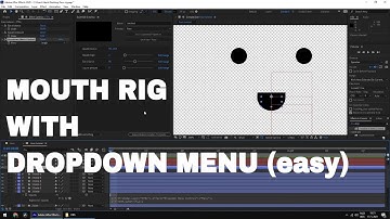 Mouth rig with dropdown menu! (easy) | After Effects tutorial