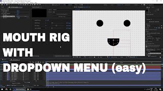 Mouth rig with dropdown menu! (easy) | After Effects tutorial Profile