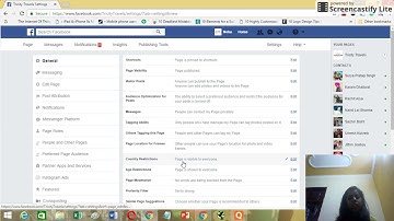 How to Add Country Restrictions and Age Restrictions for Facebook Page | 2017