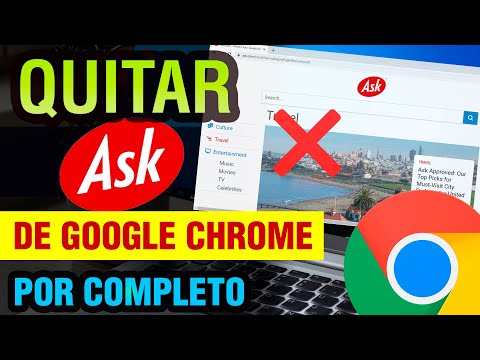 Cómo quitar Ask de Google Chrome Windows 10 2022 | desinstalar y eliminar ask toolbar de mi pc