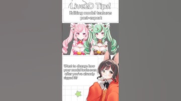 Recolour your model! | #Live2D Tips 1 : Editing model textures