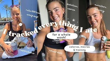 How Much I Really Eat as an Athlete (Tracking Everything for 1 Week) 