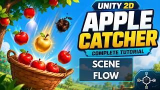 [Part 3A] Build a 2D Apple Catcher Game in Unity | Scene Flow