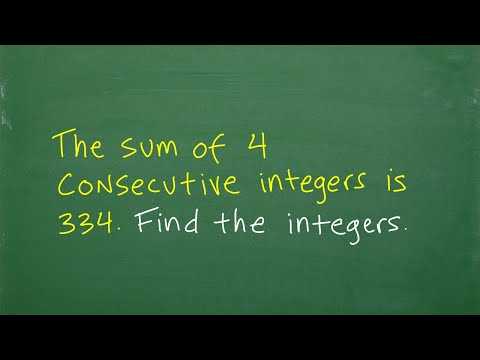 Video: Koji uzastopni cijeli brojevi?